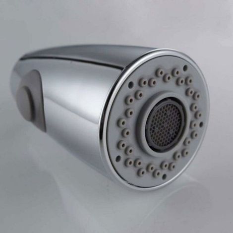Handbrausekopf, Brausebecken, spritzwassergeschützt, poliertes Chrom für Badezimmer (1/5)
