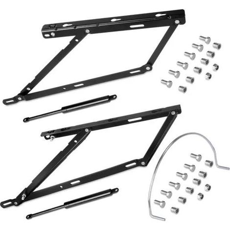 Emuca Hebemechanismen schwarz für Bett 135 cm (1/3)