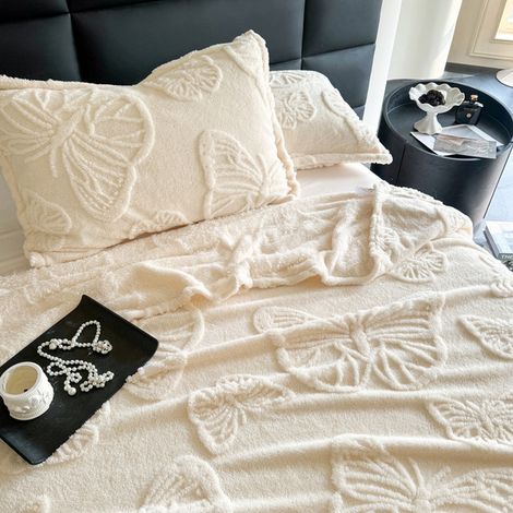 Couverture En Velours - Polyester - 150 x 200 cm - Pour Canapé Lit Ou Repos - 1 Pièce (1/5)