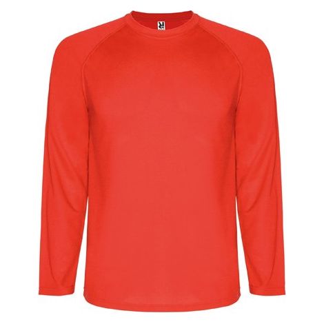 Camiseta técnica transpirable de manga larga ranglán MONTECARLO L/S ROLY 4 Rojo
