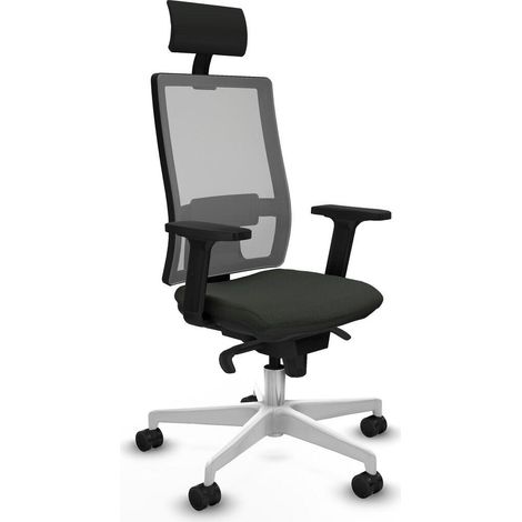 Piqueras et Crespo 2D026N1 Fauteuil Bureau Noir Confortable (1/3)