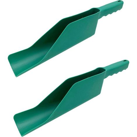 Paletta per la pulizia delle foglie da grondaia, in due pezzi, per giardini, frutteti, tetti e uso esterno - Verde (1/5)