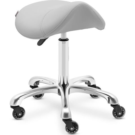 Taburete de aseo con ruedas, capacidad de hasta 150 kg, marca York - gris claro (1/5)