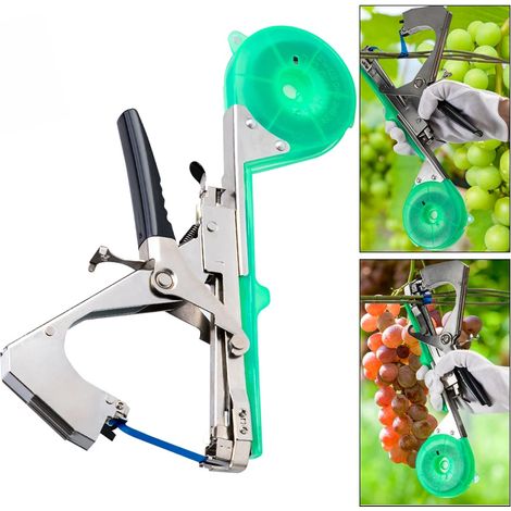 Outil de ligature de plantes, machine à lier, outils de jardin, machine à lier les légumes, les fruits et les fleurs, ruban de cerclage pour tiges, jardinage domestique (1/5)