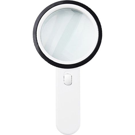 Loupe de lecture lumineuse, grossissement 30x avec 12 LED, loupe de poche, loupe lumineuse pour la lecture, bijoux (1/4)