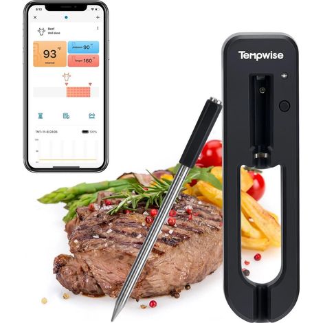 INKBIRD TNT-11-B Kabelloses Grillthermometer, Bluetooth, für Fleisch, mit App-Steuerung und IP67-Wasserschutz (1/5)