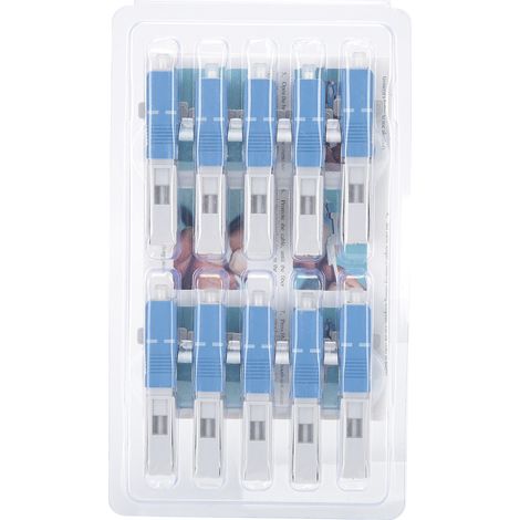 10 Pièces Connecteur Rapide Fibre Optique Type SC/UPC Encastré pour Connexion Froide Instantanée (1/5)