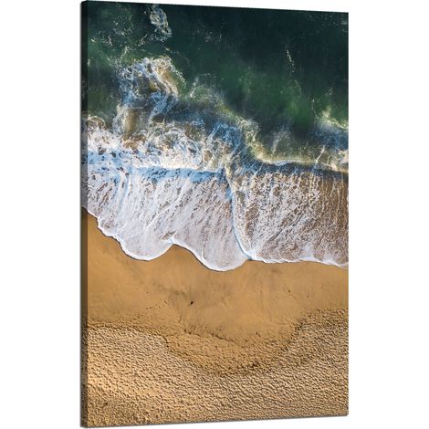Stampa su tela Natura Onda riva 50x80 cm