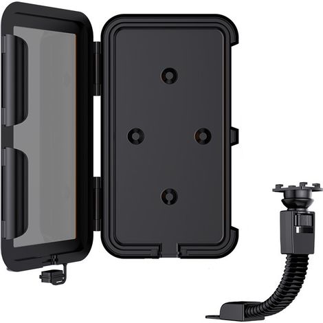Support Téléphone Moto - Étanche - Rotation 360° - Compatible Écrans Tactiles - Pour Rétroviseurs 9 mm - 1 Pièce (1/5)