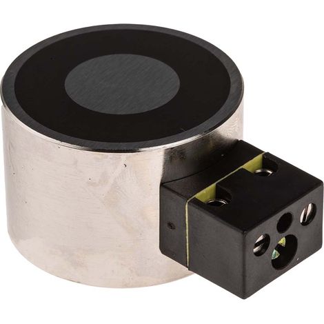 Aimant de porte pour contrôle d'accès RS PRO 12V c.c., 550N Diam 40mm ( Prix pour 1 ) (1/2)