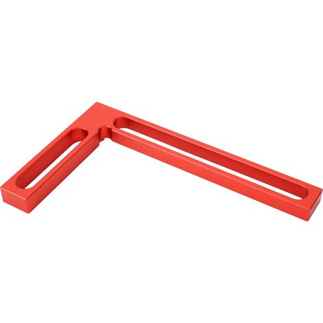Équerre de menuisier en forme de L, en alliage d'aluminium, pour mesurer la hauteur et tracer des angles droits à 90°, 160 mm / 6,3 pouces. (1/5)