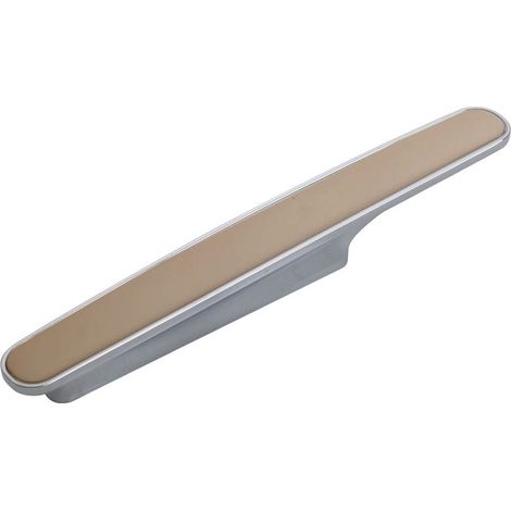 Möbelgriff RAINBOW I BA 96 mm Chrom poliert / cappucino (1/4)