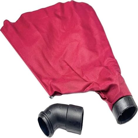 Lot de 2 - Housse anti-poussière - Tuyau coudé - Pour ponceuse à bande Makita 9403 et 9401 - Tissu robuste - Rouge et noir (1/5)