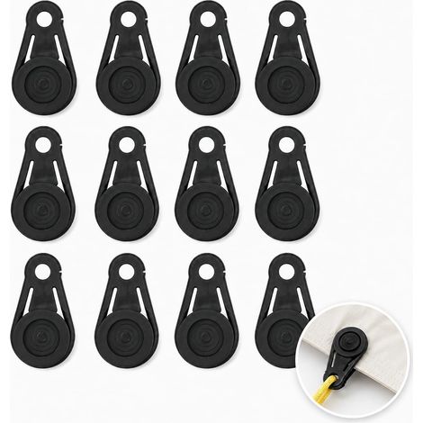 12 Pièces 30 x 20 x 10cm Clips de Fixation pour Bâche (1/5)