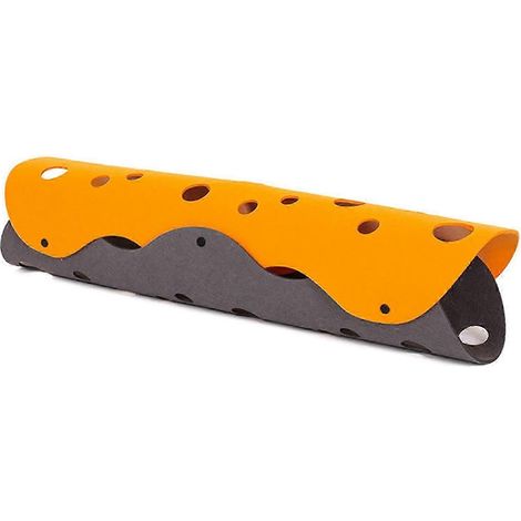 Tunnel pour chat, jouet amusant pour chaton, tubes de jeu colorés assortis, balles pliables et froissées, jouet pour chaton lapin, tunnel pour chaton, lune, gris, orange, 4 mm (1/5)