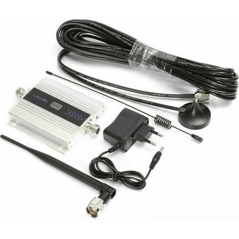 Répéteur De Signal GSM - 900 MHz 1800 MHz 2100 MHz - Pour Couverture Intérieure 2G 3G 4G LTE - Kit Complet Antenne Extérieure Et Intérieure - UE (1/5)