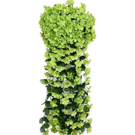 Fleurs Artificielles Suspension - Guirlande Fausse Vigne Violet - Décoration Jardin Extérieur Balcon Mariage - Longueur 90 cm - 1 pièce (1/4)
