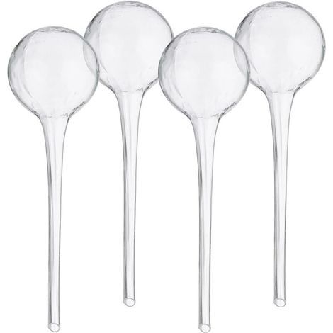 4-Piece Plant Watering Balls, Automatic Drip Irrigation Plant Watering System, Transparent Plant Water Dispenser (1/5)