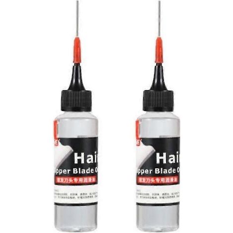 2x HUILE DE TONDEUSE POUR LUBRISER LES TONDEUSES À CHEVEUX ÉLECTRIQUES ET LES RASOIRS