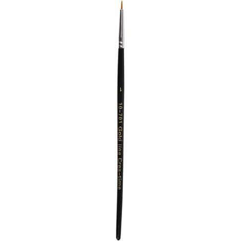 Excellents pinceaux ronds à manche court en bois et poils en nylon - convient pour la plupart des peintures. réf 10701 (1/2)