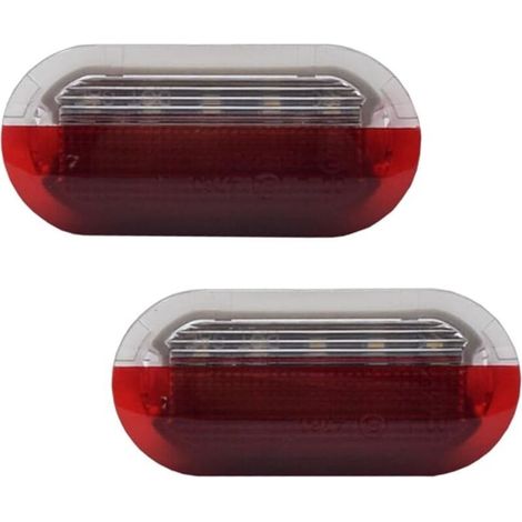 2 PCS LED lumières de courtoisie de porte avec avertissement pour VW Golf 4 Polo Mk4 Bora 6R Sharan LED 1J0949105A 1J0947413