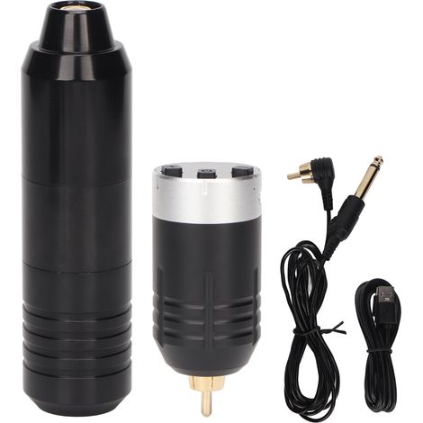Kit de stylo tatouage sans fil WR 40 – bloc batterie 1500mAh, interface RCA, moteur rotatif pour tatouage professionnel (1/5)