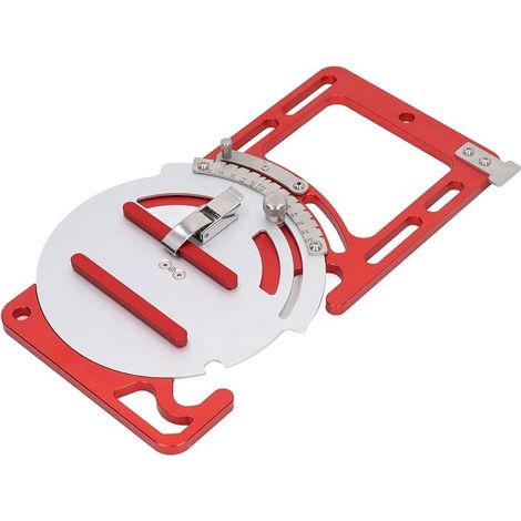 Führungsschiene für Holzsäge, verstellbare quadratische Metall-Führungsschiene für elektrische Kreissäge, verstellbarer Winkel, ideal für die Holzbearbeitung (1/5)