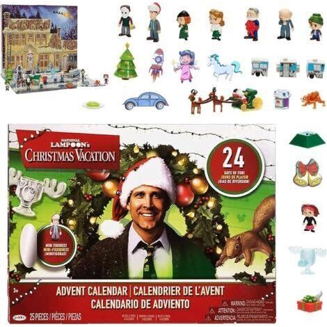 Calendrier de l'Avent 2025 avec boîte aveugle en PVC - Personnages 3D - Calendrier compte à rebours pour adultes - Cadeau de Noël amusant pour enfants - 1 Noël (1/5)