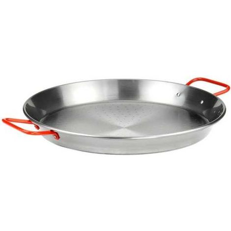 Poêle à paella de 28 cm polie pour 3 personnes