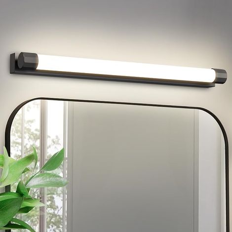 ZMH Luminaire Miroir LED Salle de Bain 50CM 10W Lumière Blanc Neutre 4000K Résistant à l’Eau IP44 Contemporain Luminaire Mural Pour Sous-sol Cuisine Meuble Salle de Bain (1/5)