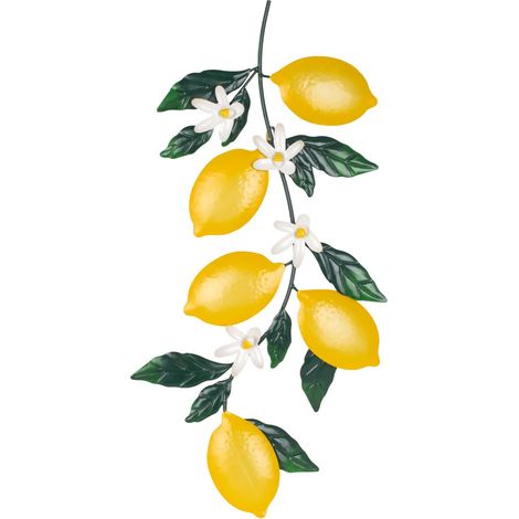 Signes Grimalt Adorno Pared Jardín Novedad  Adorno Pared Limones Novedad Amarillo 3x30x60cm 38938