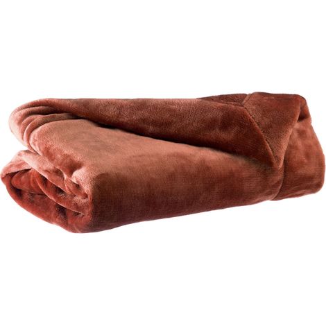 VIVARAISE - Plaid Vivaraise Tender Caramel 150x200 cm - Doux et velours (1/4)