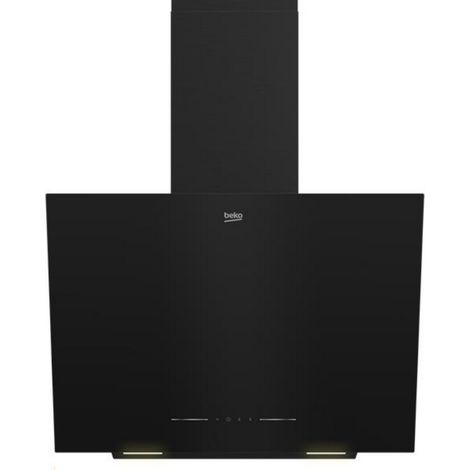 Dekorative, schräge dunstabzugshaube (60 cm), 408 m³/h, schwarz - Beko - BHCA62442BBH (1/5)