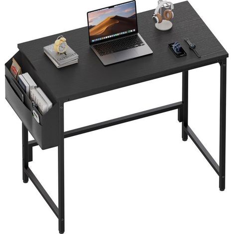 Bureau - EcoFurnix - 80x40 cm - Structure métal - Avec sac de rangement