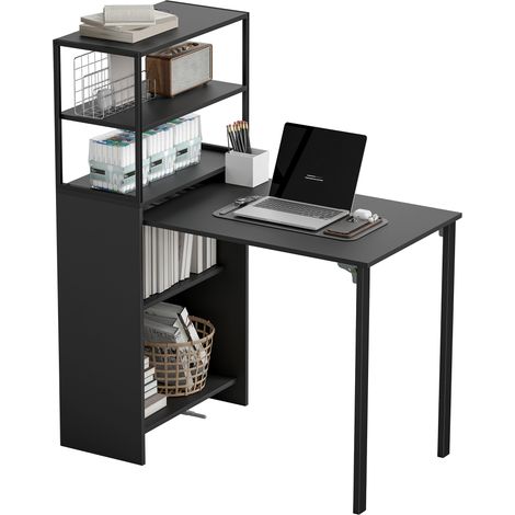 Folding Shelf Work Table - Black (1/5)