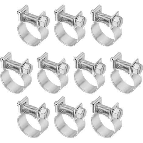 10 Pcs 15-17mm Mini Colliers de Serrage en Acier Inoxydable (1/5)