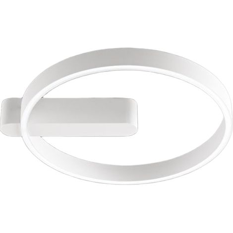 Plafonnier Led Circulaire Métal Blanc Mat 52W Cct Sélectionnable 3000K-4000K-6000K Diamètre 57,5 Cm Ip20 - Perenz Luminaire Design Moderne (1/3)