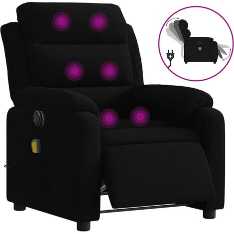 Maison Exclusive - Massagesessel Elektrisch Schwarz Samt
