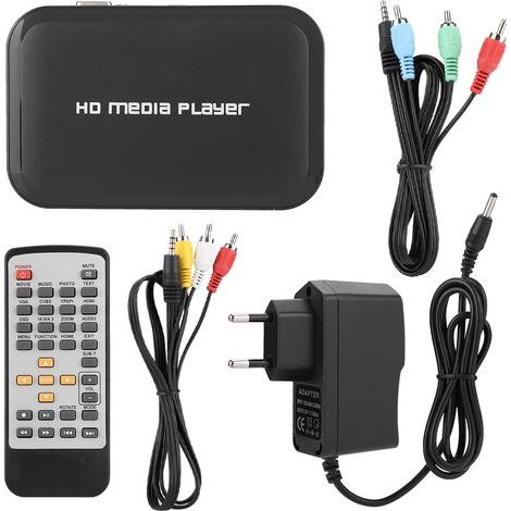 1080P Mini lecteur multimédia HDMI M3 HD lecteur de disque dur vidéo réseau EU 100-240V (1/5)