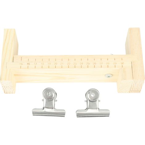 Lot de 2 pinces métalliques ajustables pour fabrication de bracelets en bois, outil de tressage et tricot à main (1/5)
