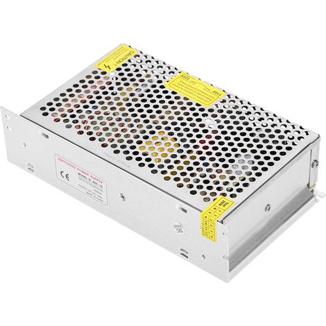 GARRYFIZH Adaptateur Alimentation à Découpage DC12V Alliage Aluminium - Pour Barre Lumineuse LED, Imprimante 3D (S-240-12（12v 20a 240W）AC110/220V±15%)