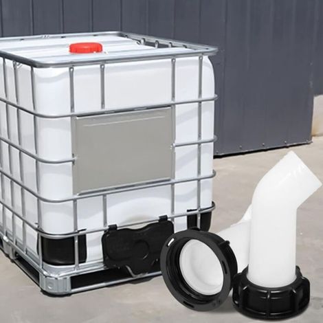 Bec de vidange IBC - - Raccord 2 pouces - Joint étanche inclus - Pour réservoir 1000L - Lot de 2 (1/5)