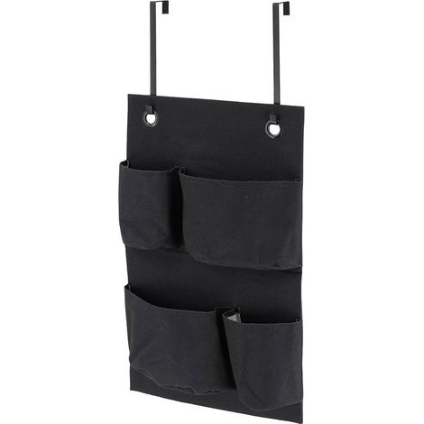Organizer per porte in poliestere con 4 tasche portaoggetti - nero - Tendance (1/3)