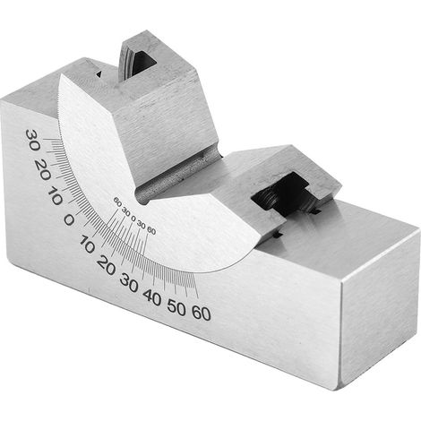 Étau de précision AP30 en acier inoxydable 75x25x36, bloc en V à angle réglable micrométrique pour fraisage (1/5)