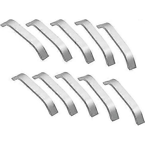 Set mit 10 silbernen Küchenschrankgriffen, 128 mm, für Schränke und Küchenmöbel. (1/5)