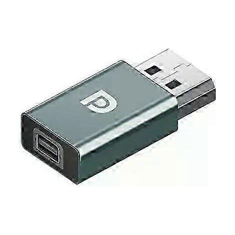 Adaptateur Mini DP vers HDMI en aluminium - Compatible 4K 60 Hz - Compatible PC, ordinateurs portables et projecteurs - Câble femelle-mâle (1/4)