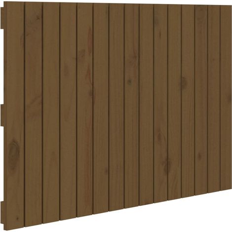 Accessorio letto testiera pensile camera da letto 95,5 x 3 x 60 cm Legno massello marrone chiaro TDL0202558