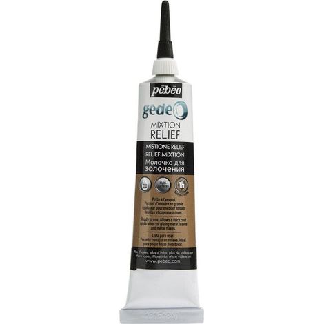 Pâte pour coller des feuilles à dorer - Pébéo - Gédéo - Mixtion relief - 37ml (1/2)