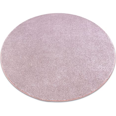 Teppich rund SAN MIGUEL erröten rosa 61 eben, glatt, einfarbig pink rund 100 cm