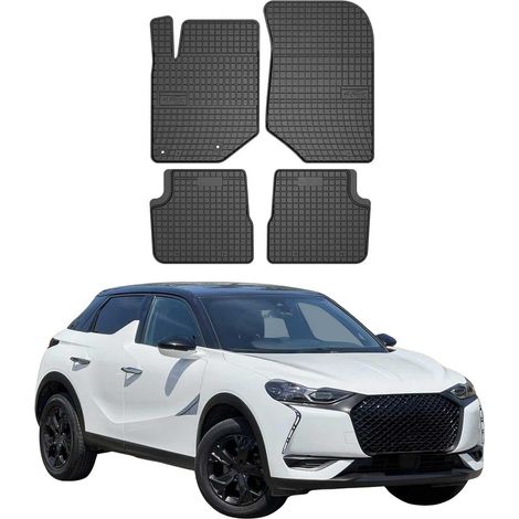 OMAC Tapis de Sol pour DS DS3 Crossback 2018-2025 Caoutchouc Noir